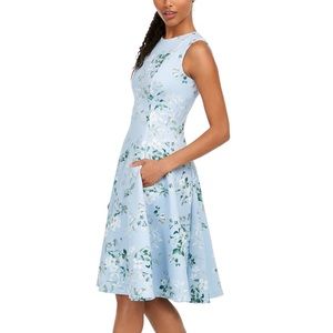 Calvin Klein fit and flare midi dress